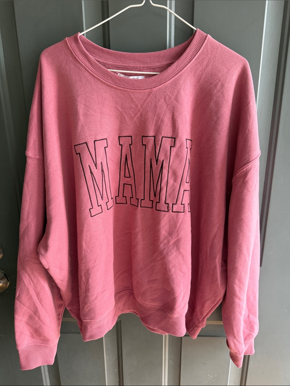 Grayson Threads Pink MAMA Crewneck Sweatshirt
